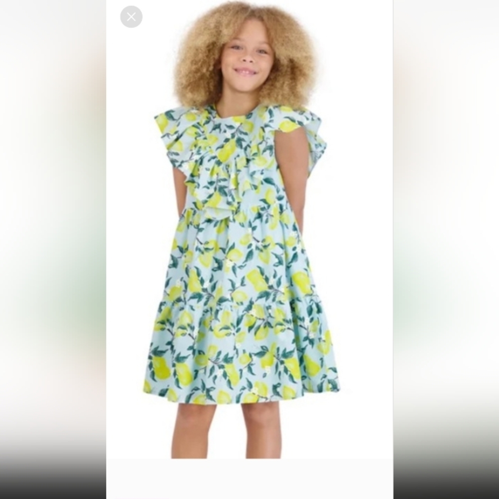 French Connection Kids Dress in Blue and Yellow